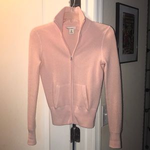 Zip up Banana republic 100% cashmere sweater small